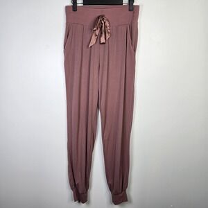 Victoria's Secret Pants‎ Womens Small Ribbed Tie Waist Pockets Lounge 399136-MU6